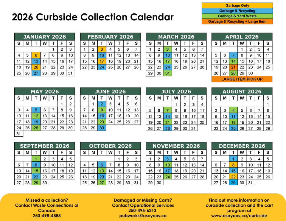 Curbside Collection Calendar
